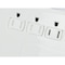 Monoprice Outlet Strip, Surge, USB, 5-15R, 5-15P, 6 ft., White 9203 - alternate 8
